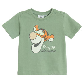 Тениска с къс ръкав WINNIE THE POOH, цвят: Зелен