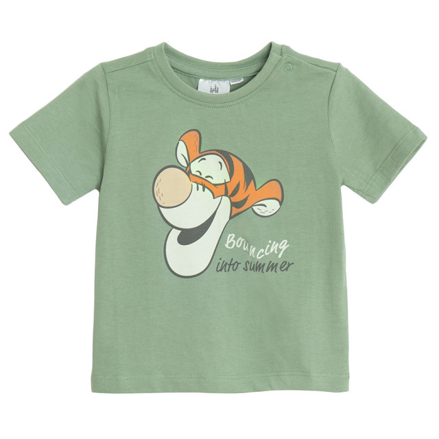 Тениска с къс ръкав WINNIE THE POOH, цвят: Зелен