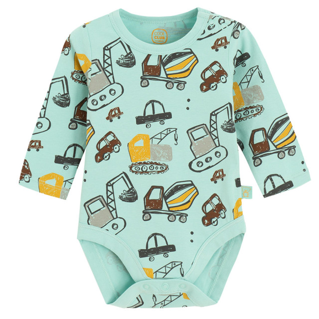 Боди с дълъг ръкав, цвят: Тюркоазен