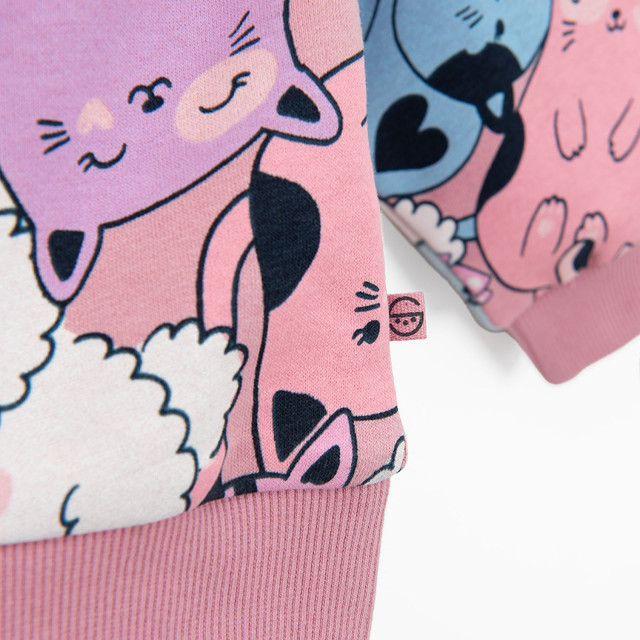 Блуза с дълъг ръкав, цвят: Микс