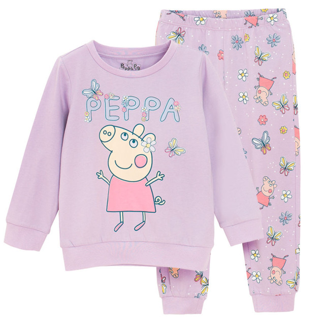 Пижама PEPPA PIG, цвят: Лилав
