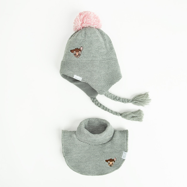 Шал BAMBI, цвят: Сив меланж