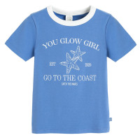 Тениска с къс ръкав, цвят: Син