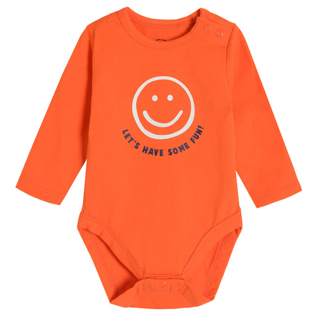 Боди с дълъг ръкав, цвят: Оранжев