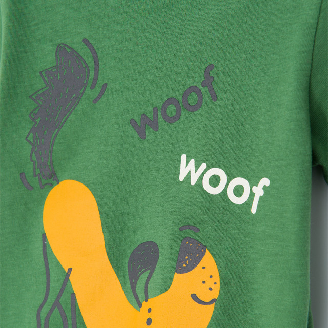 Тениска с къс ръкав, цвят: Зелен