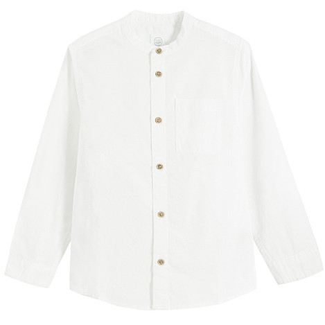Риза с дълъг ръкав, цвят: Бял