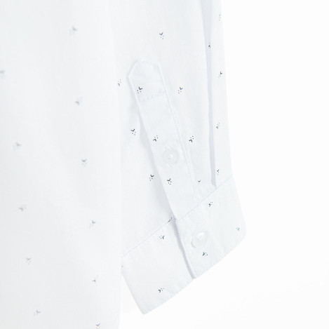 Риза с дълъг ръкав, цвят: Бял