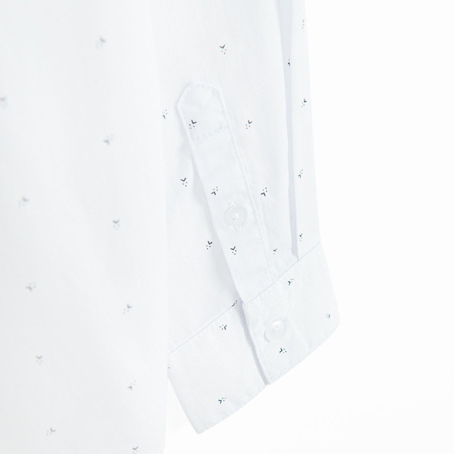 Риза с дълъг ръкав, цвят: Бял