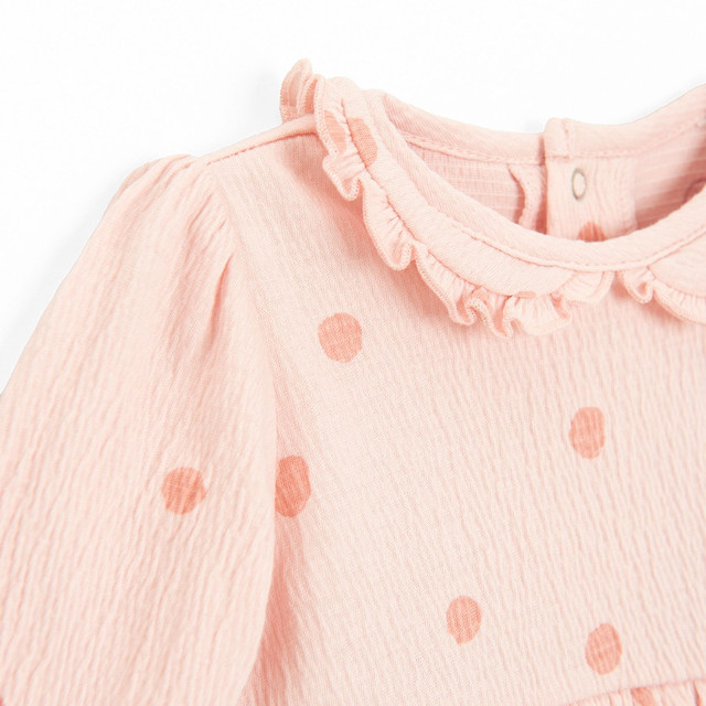 Боди с дълъг ръкав, цвят: Розов