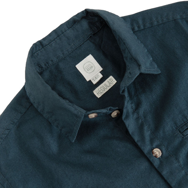 Риза с дълъг ръкав, цвят: Морско син