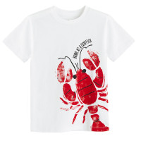 Тениска с къс ръкав, цвят: Бял