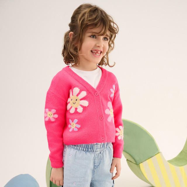 Жилетка, цвят: Цикламен