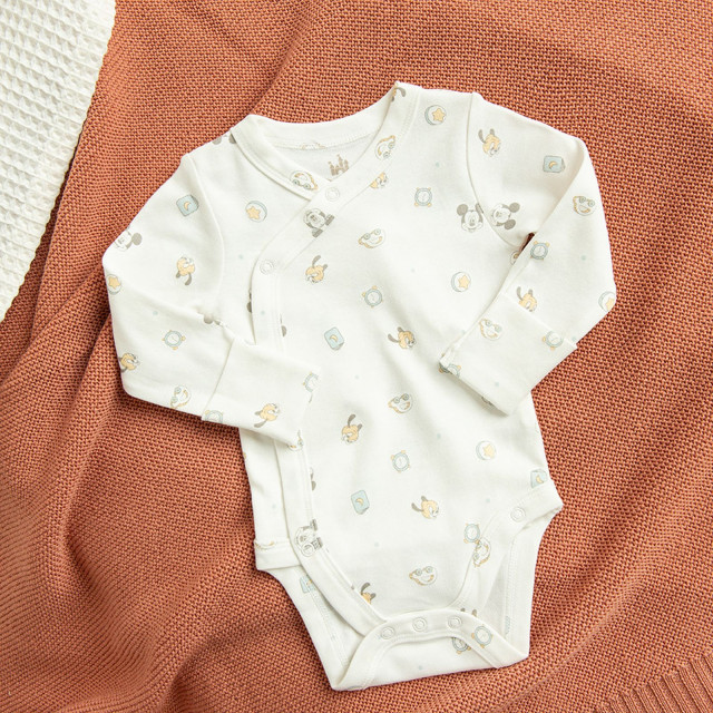 Боди с дълъг ръкав 2бр. MICKEY&FRIENDS, цвят: Бял