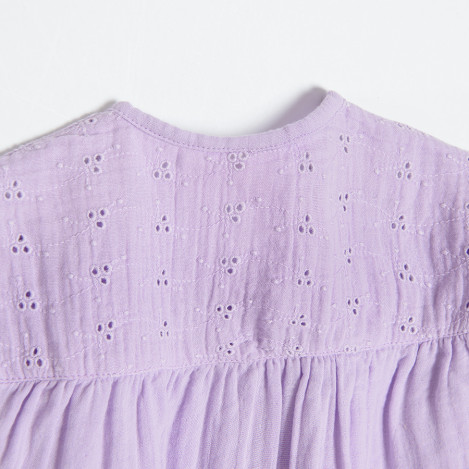 Риза с дълъг ръкав, цвят: Виолетов