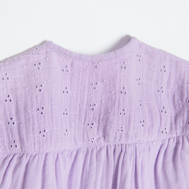 Риза с дълъг ръкав, цвят: Виолетов