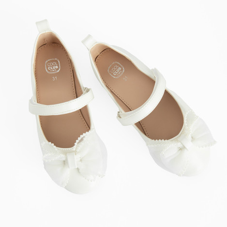 Балеринки, цвят: Бял