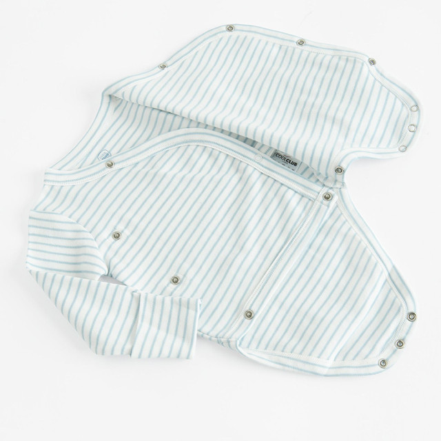 Боди с дълъг ръкав 2бр., цвят: Бял