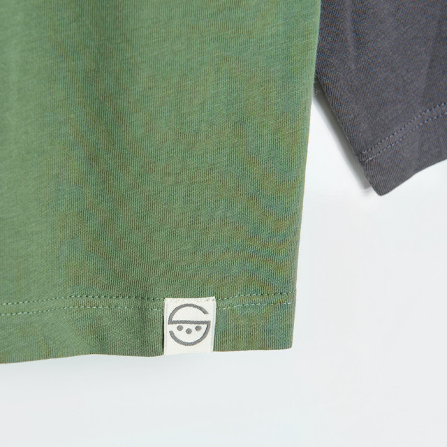 Тениска с дълъг ръкав, цвят: Зелен