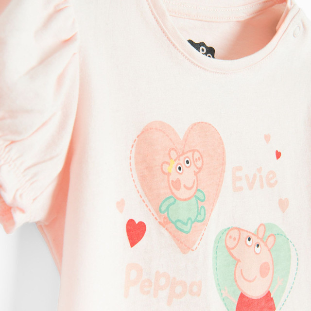 Блуза с къс ръкав PEPPA PIG, цвят: Розов