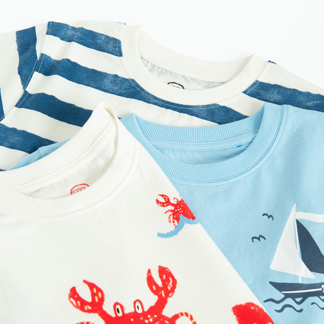 Тениска с къс ръкав 3бр., цвят: Микс