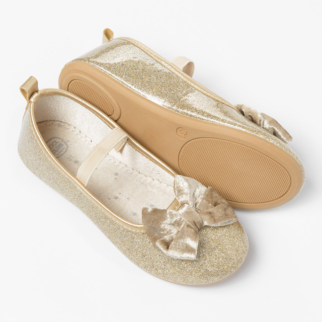 Балеринки, цвят: Златен