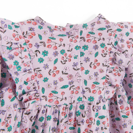 Рокля с дълъг ръкав, цвят: Лилав