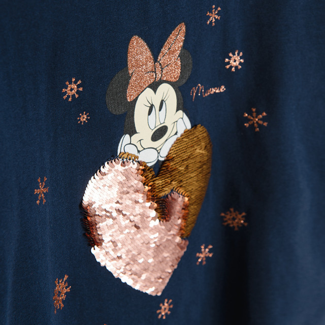 Блуза с дълъг ръкав MINNIE MOUSE, цвят: Морско син