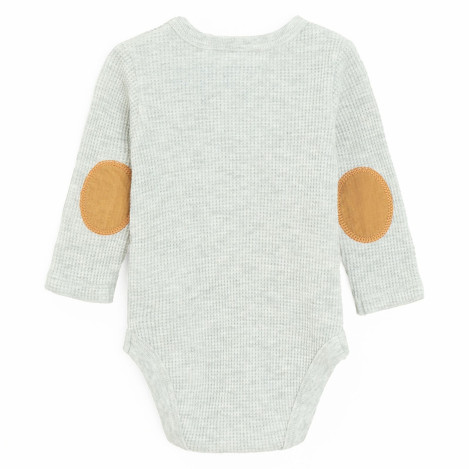 Боди с дълъг ръкав MOOMINS, цвят: Сив