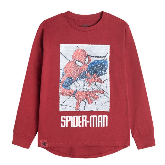 Блуза с дълъг ръкав SPIDERMAN, цвят: Червен