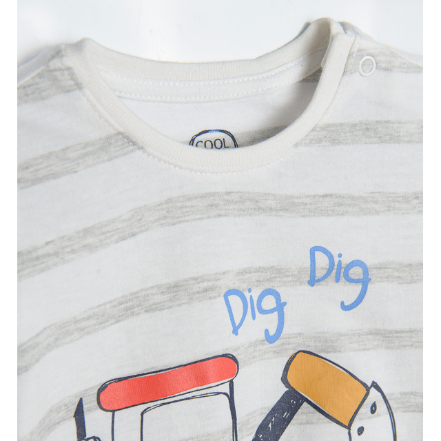 Тениска с дълъг ръкав, цвят: Кремав