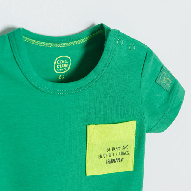 Боди с къс ръкав, цвят: Зелен