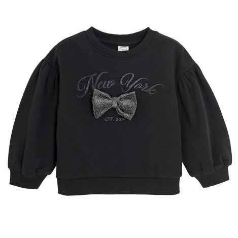 Блуза с дълъг ръкав, цвят: Черен