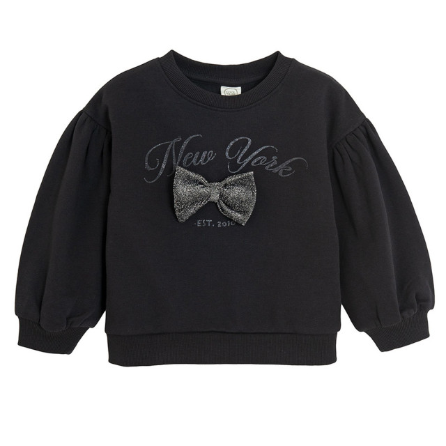 Блуза с дълъг ръкав, цвят: Черен