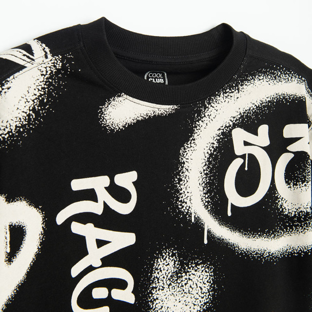 Тениска с къс ръкав, цвят: Черен