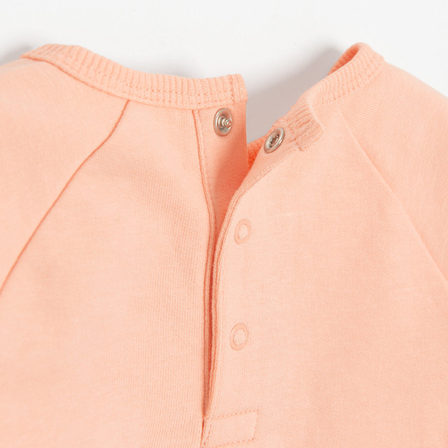 Блуза с дълъг ръкав, цвят: Праскова