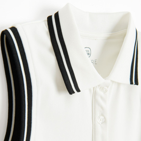 Рокля без ръкав, цвят: Бял