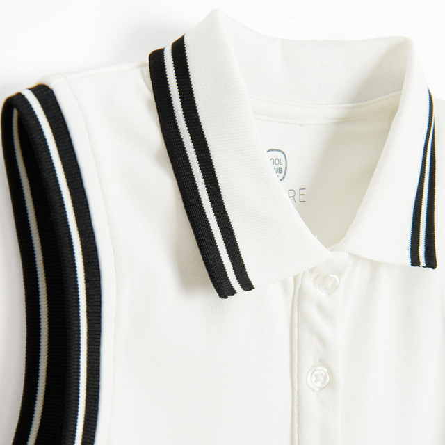 Рокля без ръкав, цвят: Бял