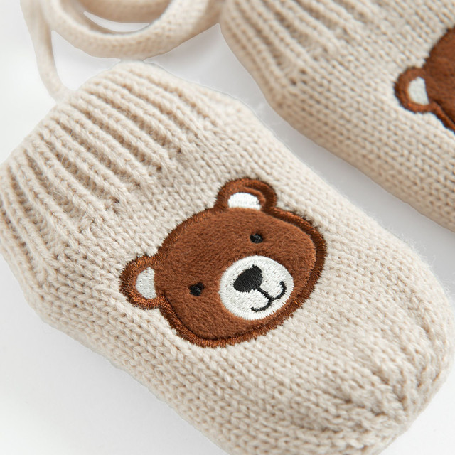 Ръкавици, цвят: Бежов