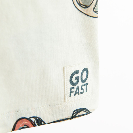 Тениска с къс ръкав, цвят: Бял