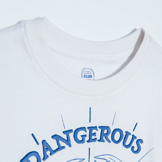 Тениска с къс ръкав, цвят: Бял