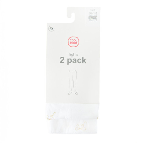 Чорапогащи 2бр., цвят: Бял