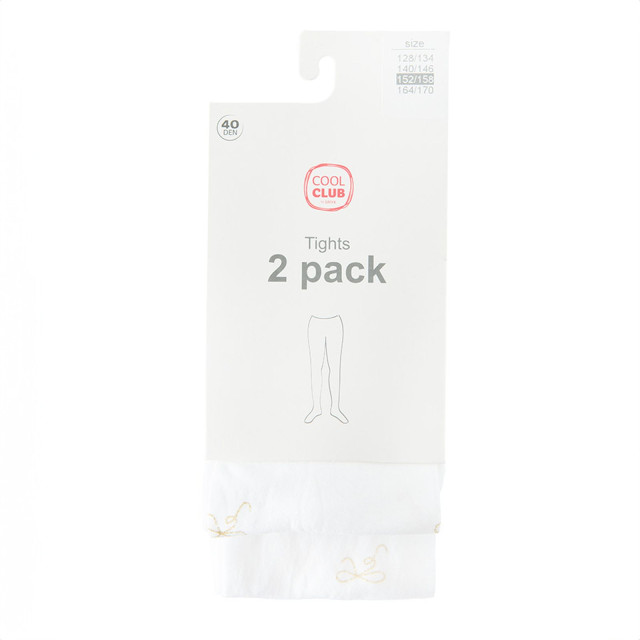 Чорапогащи 2бр., цвят: Бял