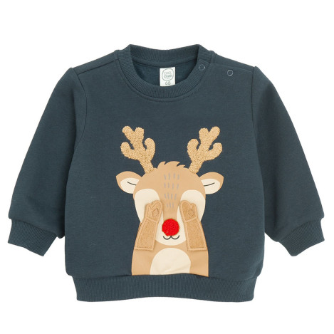 Блуза с дълъг ръкав, цвят: Син