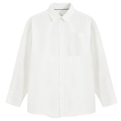 Риза с дълъг ръкав, цвят: Бял