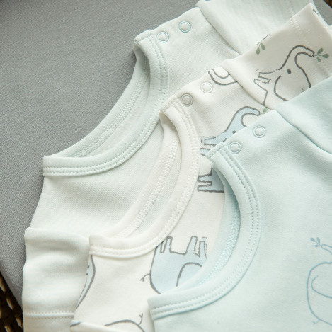 Боди с къс ръкав 3бр., цвят: Микс