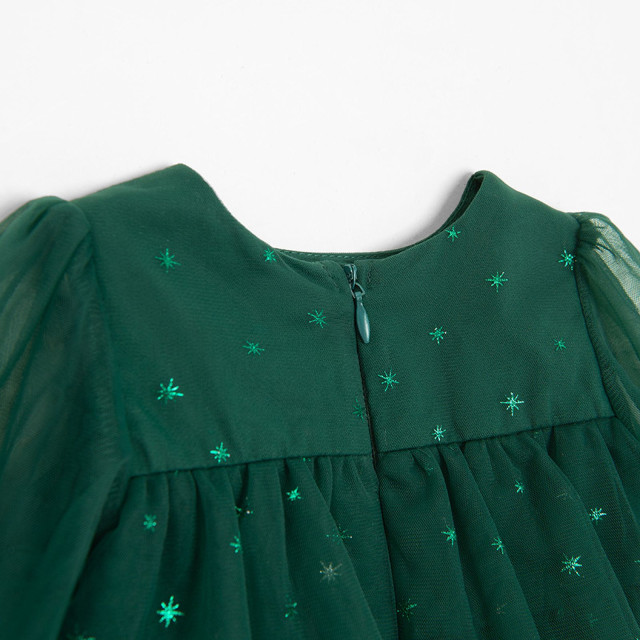 Рокля с дълъг ръкав, цвят: Зелен