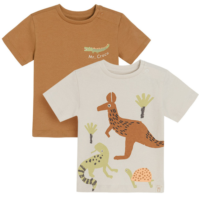 Тениска с къс ръкав 2бр., цвят: Микс