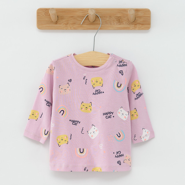 Тениска с дълъг ръкав 3бр., цвят: Микс