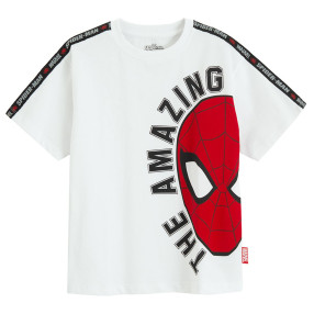 Тениска с къс ръкав SPIDER-MAN, цвят: Бял