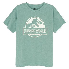 Тениска с къс ръкав JURASSIC WORLD, цвят: Зелен